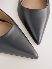 Black Forever Comfort® Leather Lined Mid Court Heels - Image 4 of 5