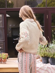 Pink/Cream Horse Knitted Cardigan - Image 3 of 8