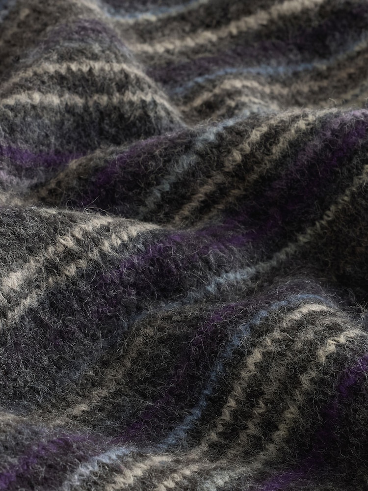 Black Spacedye Striped Jumper - Image 7 of 7 Black Spacedye Striped Jumper - Image 7 of 7