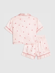 River Island Pink Heart Satin Pyjamas - Image 2 of 5