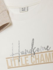 River Island Brown Jacquard Shacket Set & Bodysuit - Image 5 of 5