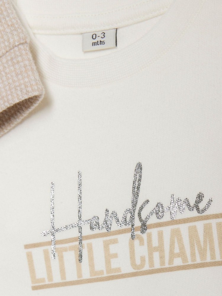 River Island Brown Jacquard Shacket Set & Bodysuit - Image 5 of 5