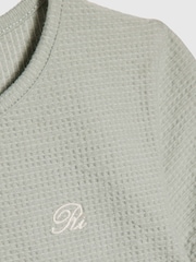 Grønn - River Island Texture Baby T-skjorte og Kickflare-sett - Bilde 4 av 5