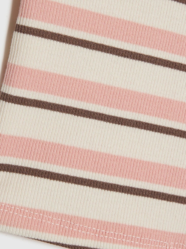 River Island Pink Stripe Baby T-Shirt - Image 4 of 4