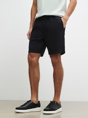 River Island Black Linen Look Pull On Shorts - Image 3 of 4