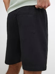 River Island Black Linen Look Pull On Shorts - Image 4 of 4