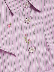 River Island Purple Stripe Prom Dress - Image 4 of 4