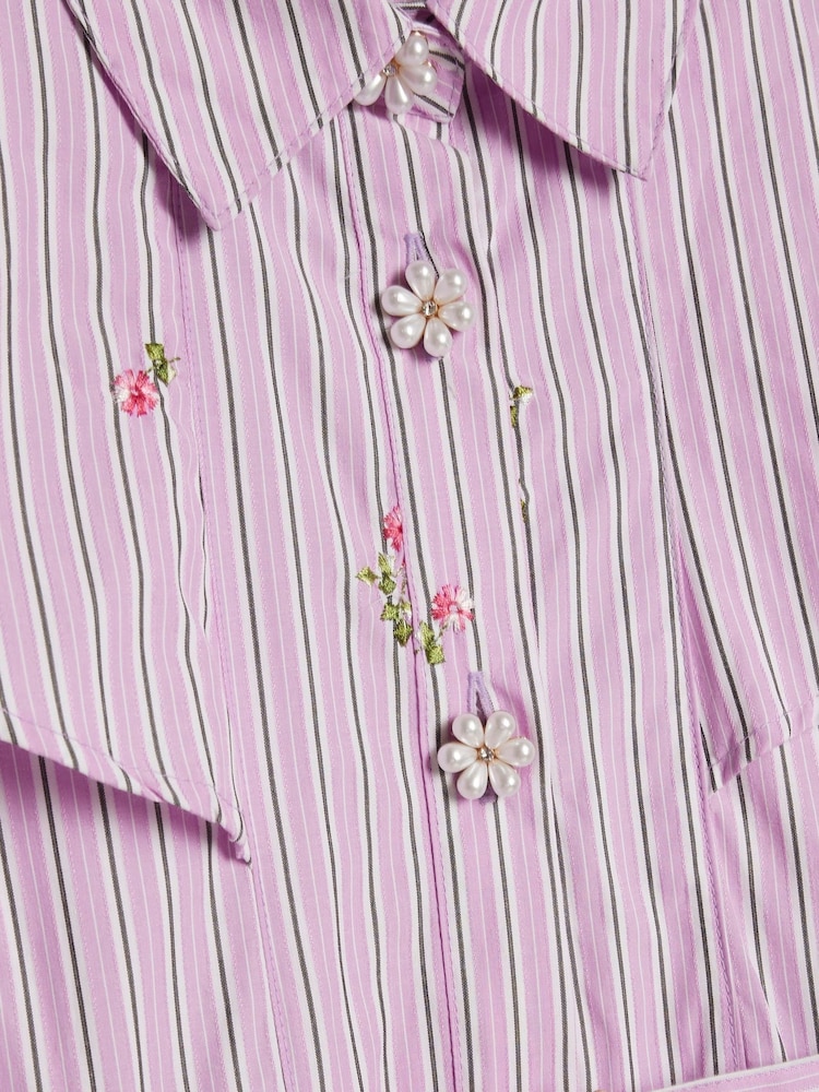 River Island Purple Stripe Prom Dress - Image 4 of 4