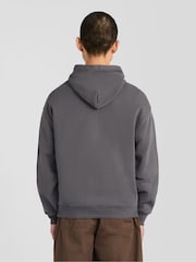 Lyle & Scott Dark Grey Heavyweight Loopback Pullover Hoodie - Image 4 of 6