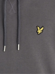Lyle & Scott Dark Grey Heavyweight Loopback Pullover Hoodie - Image 5 of 6
