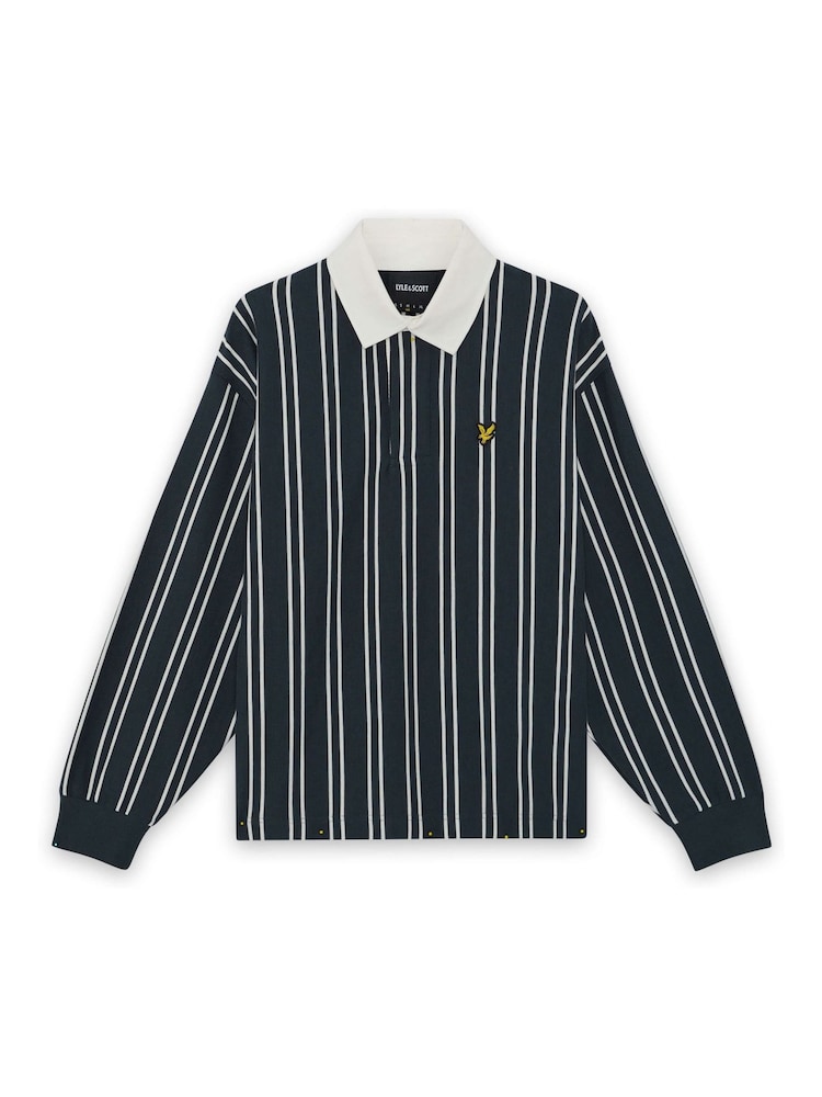 Lyle & Scott Vertical Stripe Rugby Sweat Top - صورة 1 من 1 Lyle & Scott Vertical Stripe Rugby Sweat Top - صورة 1 من 1