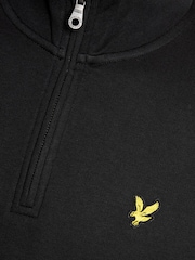 ブラック - Lyle & Scott ループバック クォータージップ トレーナー - 画像 5 / 5