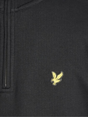 Lyle & Scott Black Loopback Quarter Zip Sweatshirt - Image 6 of 6