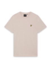 Lyle & Scott Dusty Pink Crew Neck Cotton T-Shirt - Image 1 of 1