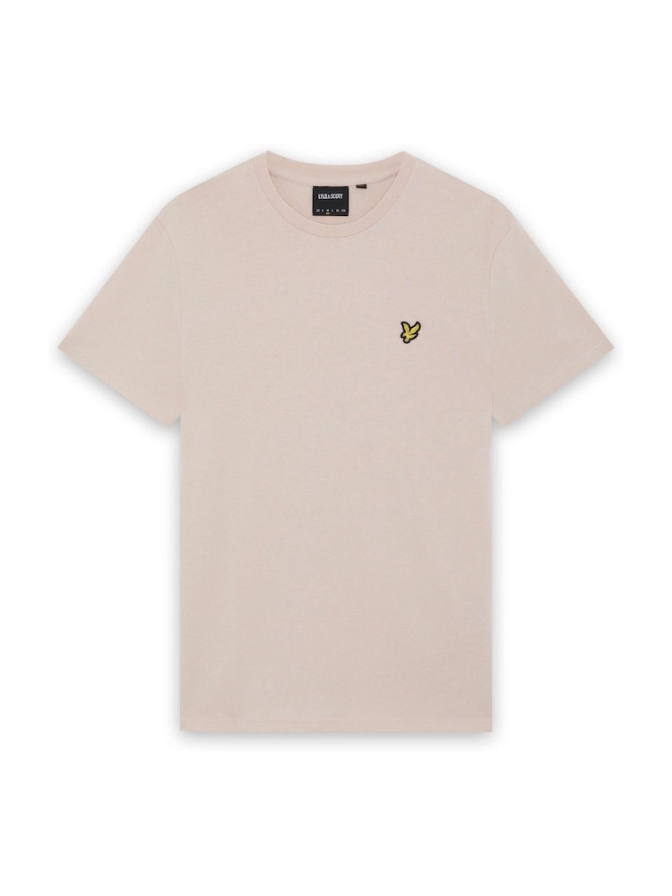 Lyle & Scott Dusty Pink Crew Neck Cotton T-Shirt - Image 1 of 1