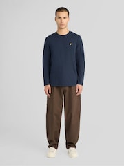 Lyle & Scott Blue Boxy Fit Long Sleeve T-Shirt - Image 2 of 6