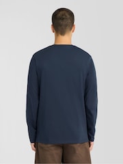Lyle & Scott Blue Boxy Fit Long Sleeve T-Shirt - Image 4 of 6