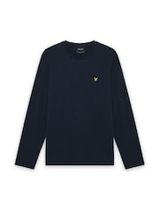 Lyle & Scott Blue Boxy Fit Long Sleeve T-Shirt - Image 5 of 6
