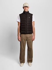 Lyle & Scott Black Quilted Gilet - Image 2 of 6