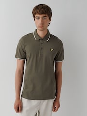 Lyle & Scott White Tipped Short Sleeve Polo Shirt - Image 1 of 5