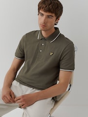 Lyle & Scott White Tipped Short Sleeve Polo Shirt - Image 3 of 5