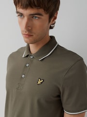 Lyle & Scott White Tipped Short Sleeve Polo Shirt - Image 5 of 5