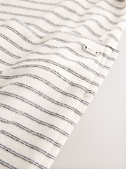 Light Grey Stripe Cosy Lightweight Dressing Gown - Image 3 of 3