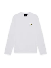 Lyle & Scott White Boxy Fit Long Sleeve T-Shirt - Image 1 of 1