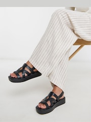 Negro - Simply Be Chunky Fisherman Sandals - Imagen 1 de 4