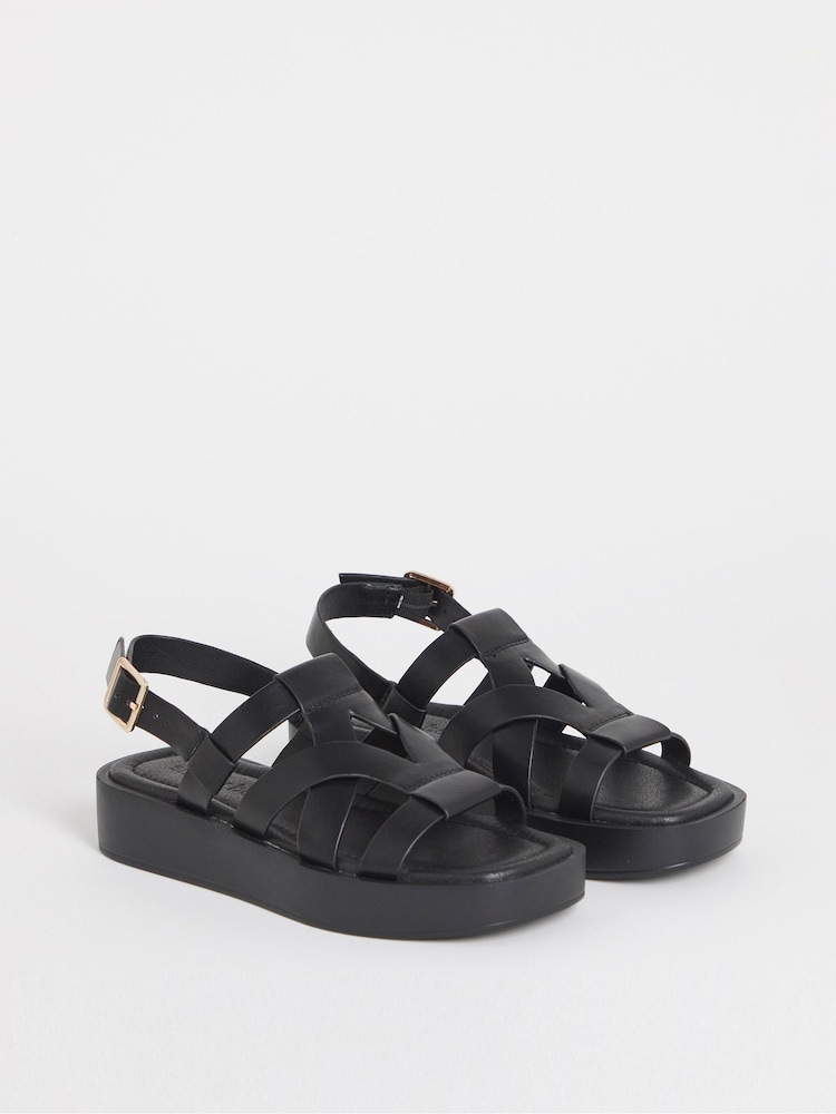 Negro - Simply Be Chunky Fisherman Sandals - Imagen 2 de 4 Negro - Simply Be Chunky Fisherman Sandals - Imagen 2 de 4