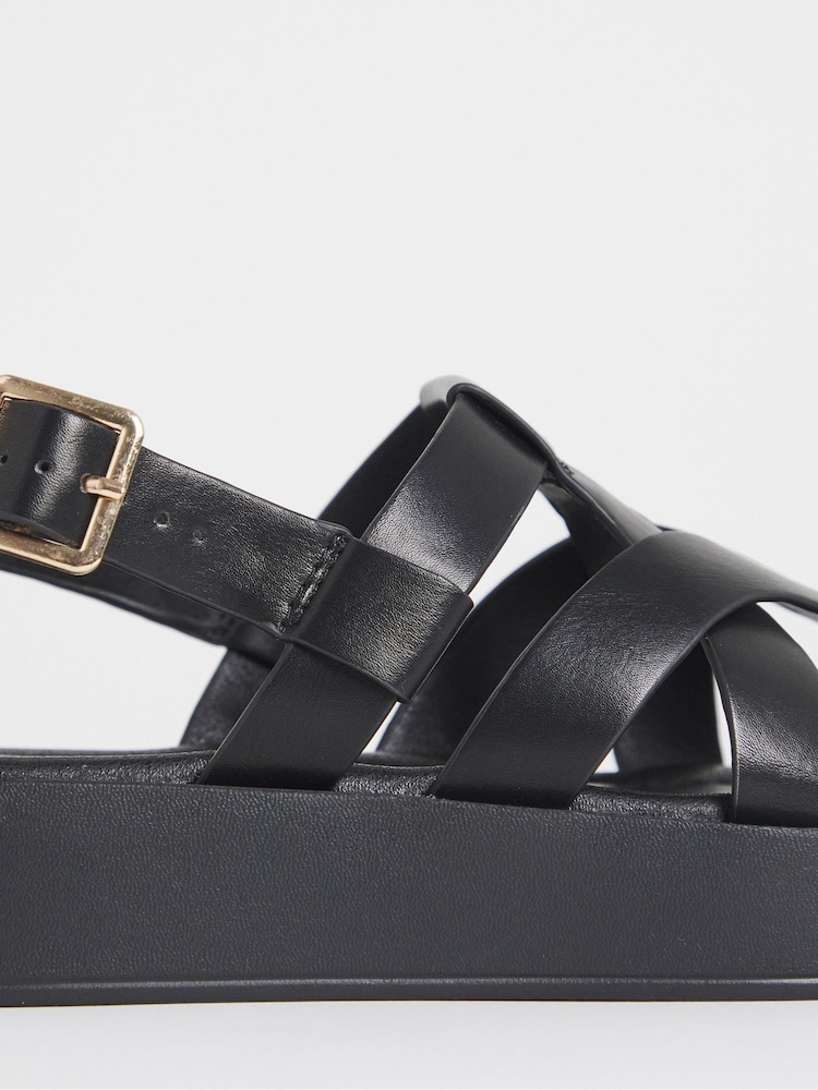 Negro - Simply Be Chunky Fisherman Sandals - Imagen 4 de 4 Negro - Simply Be Chunky Fisherman Sandals - Imagen 4 de 4