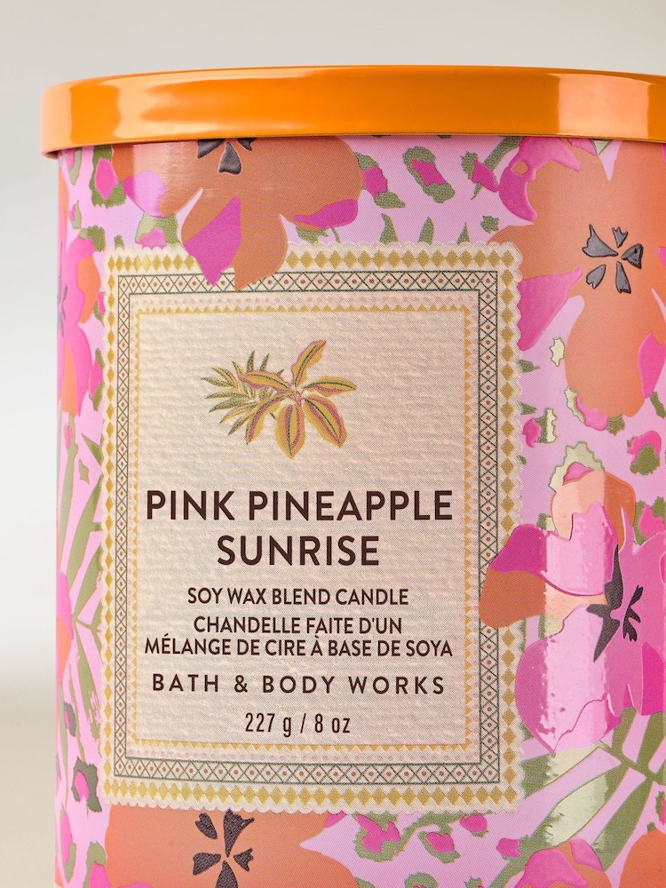 Bath & Body Works Pink Pineapple Sunrise Single Wick Candle 227g - Image 2 of 3 Bath & Body Works Pink Pineapple Sunrise Single Wick Candle 227g - Image 2 of 3