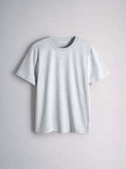 The Set 4 Pack Lightweight Short Sleeve T-Shirts Grey/White - Image 4 of 7
