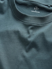 The Set 4 Pack Lightweight Short Sleeve T-Shirts Green/Grey - Image 6 of 7