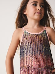 متعدد الألوان - Sequin Jumpsuit (3-16yrs) - صورة 4 من 4