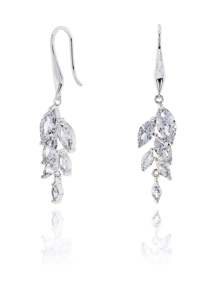 أقراط Kewswick بلون معدني من Ivory & Co - صورة 1 من 4