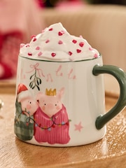 Natural Pigs in Blankets Mistletoe Mug - Image 2 of 3