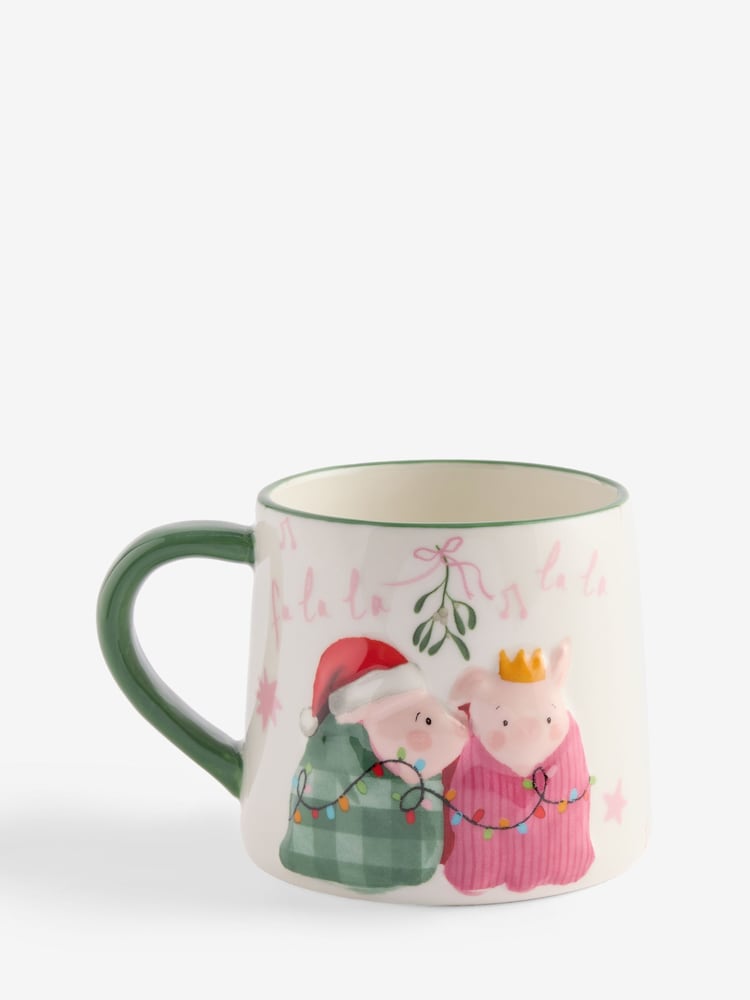 Natural Pigs in Blankets Mistletoe Mug - Image 3 of 3 Natural Pigs in Blankets Mistletoe Mug - Image 3 of 3