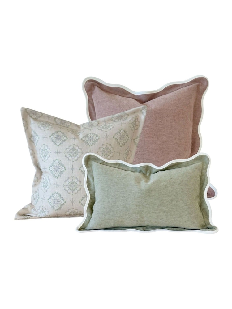 Ellenvale Interiors Set of 3 Multi The Boucle Combination Cushion Covers - Image 6 of 6 Ellenvale Interiors Set of 3 Multi The Boucle Combination Cushion Covers - Image 6 of 6