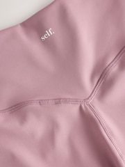 self. Mauve Pink Wide High Waist Leggings - Image 6 of 7