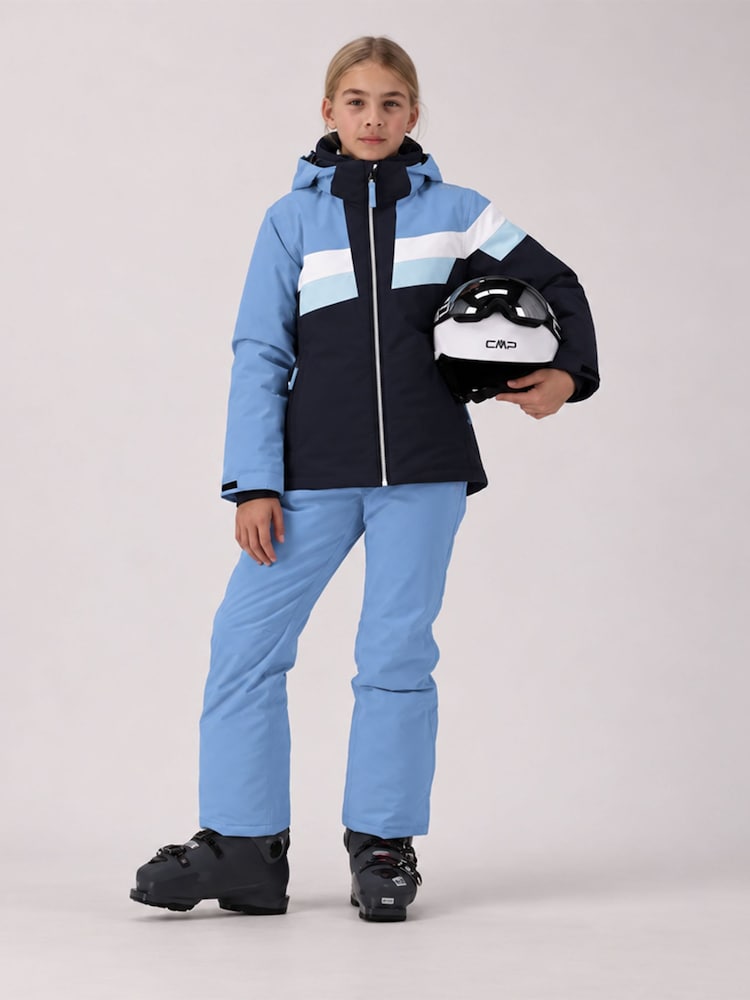 CMP Striped Colour Block Waterproof Ski Jacket And Trousers Set - 3şəkildən 1 şəkil