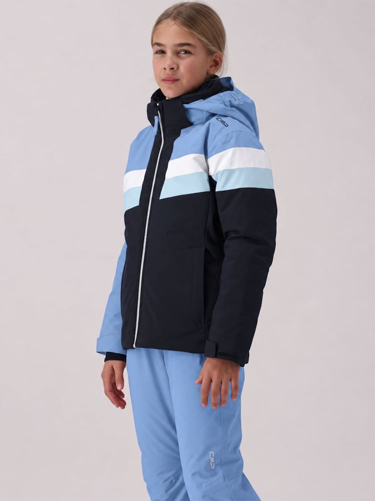 CMP Striped Colour Block Waterproof Ski Jacket And Trousers Set - 3şəkildən 2 şəkil