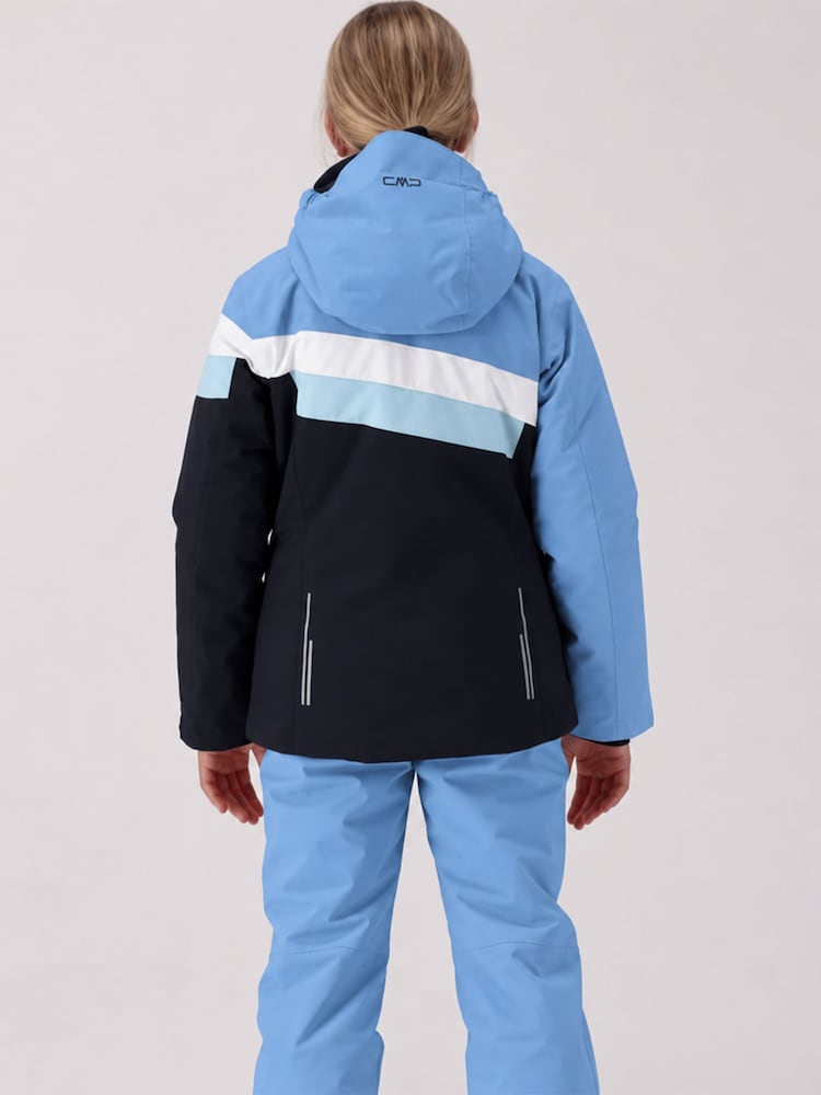 CMP Striped Colour Block Waterproof Ski Jacket And Trousers Set - 3şəkildən 3 şəkil