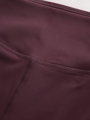 self. Burdundy Red Performance Tipped Leggings - Image 7 of 7
