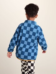 Tog 24 Blue Kids Brecknock Shaun The Sheep Print Zip Neck Fleece - Image 3 of 6