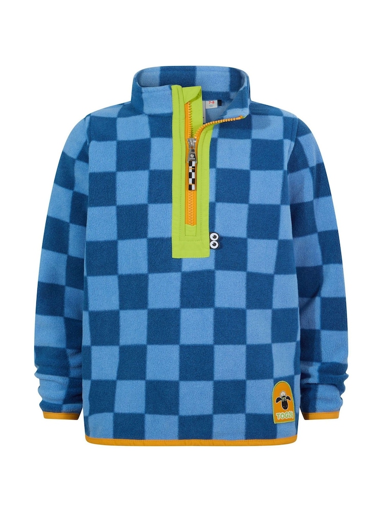 Tog 24 Blue Kids Brecknock Shaun The Sheep Print Zip Neck Fleece - Image 6 of 6 Tog 24 Blue Kids Brecknock Shaun The Sheep Print Zip Neck Fleece - Image 6 of 6