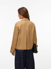 VERO MODA Brown Short Trench Jacket - Image 3 of 5