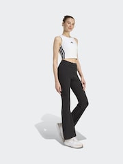 adidas White Essentials 3-Stripes Padded Tank - Image 3 of 6