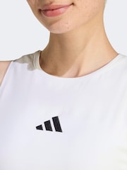 adidas White Essentials 3-Stripes Padded Tank - Image 5 of 6
