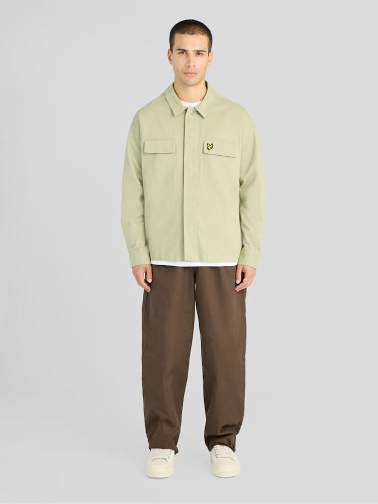 Lyle & Scott Green Washed Overshirt - Image 2 of 6